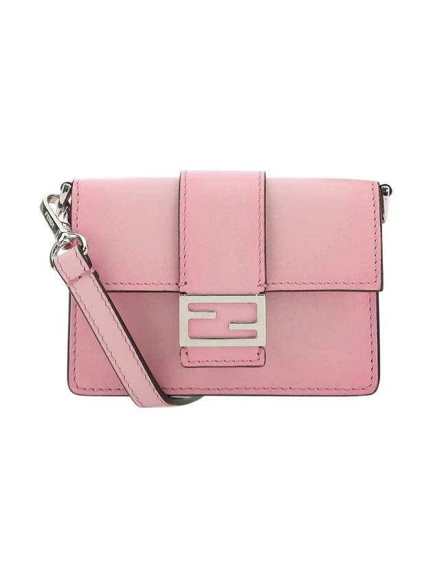 펜디 마이크로 플랫 바게트 숄더 백 핑크