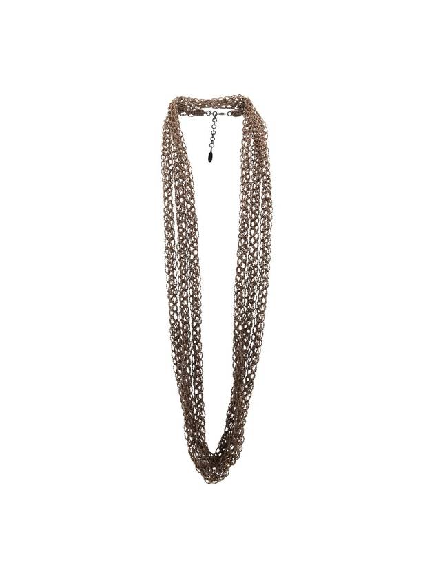 23 F W 브루넬로 쿠치넬리 브라운 메탈 체인 목걸이 MCOW9G480C170 B0480738745