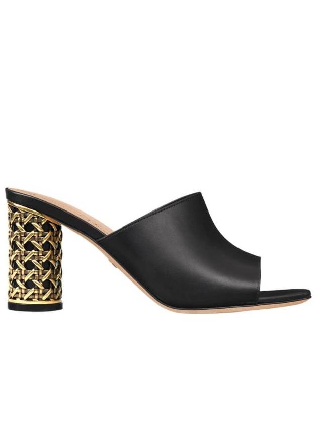 디올 아이콘 뮬 힐 카프스킨 블랙 KDO126VEA S900