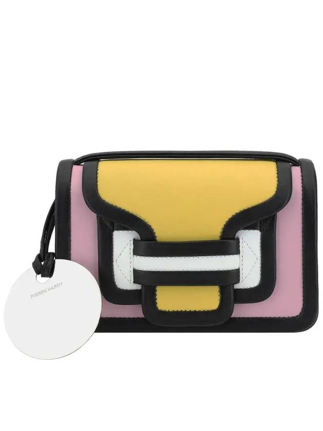 피에르 하디 알파 숄더백 QV08_PINKYELLOW