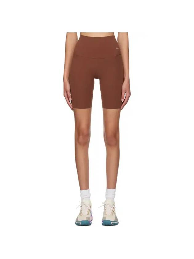 나이키 여성 젠비 젠틀 서포트 하이 웨이스트 8인치 바이커 쇼츠 버건디