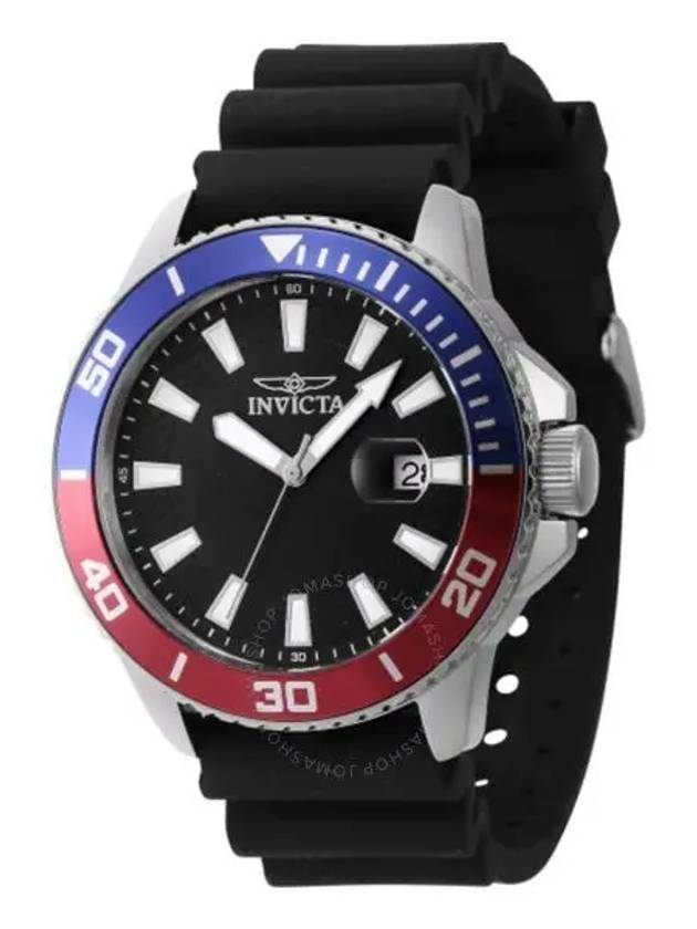 4183200 Invicta Pro Diver Quartz Black Dial Pepsi Bezel Mens Watch