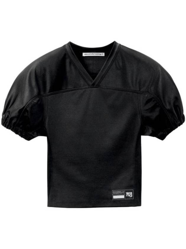 24FW 알렉산더 왕 반팔 티셔츠 4CC3241475 001 BLACK