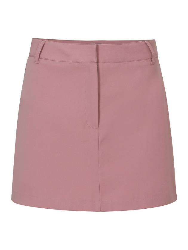 SIMPLE STRAIGHT SKIRT W INNER PANTS_Pale Pink
