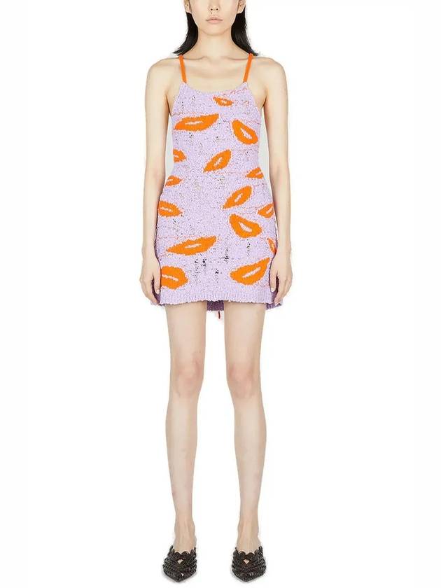 Marco Rambaldi 마우스 인타르시아 니트 슬리브 타이 미니 드레스 KN163ABT_03