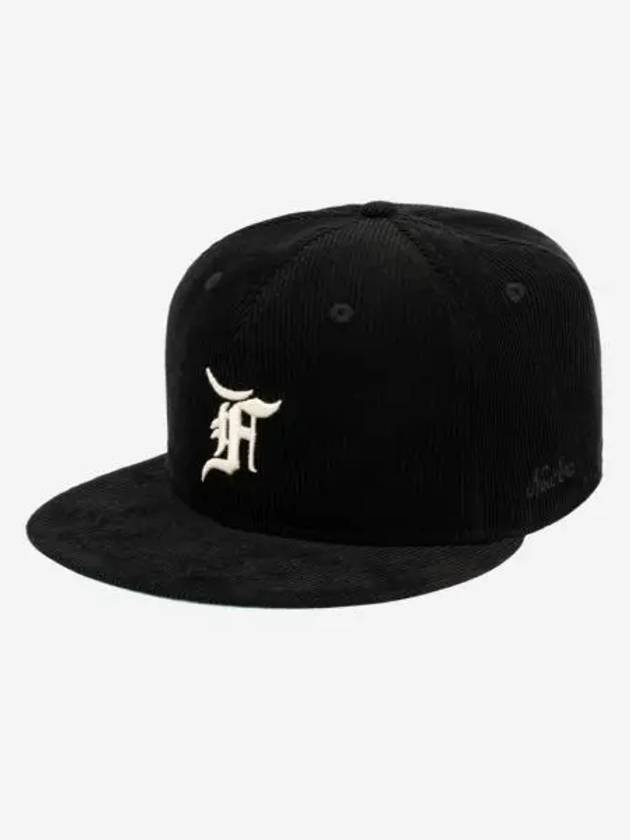 뉴에라 x 피어 오브 갓 59FIFTY 코듀로이 캡 블랙 New Era x Fear of God 59FIFTY Corduroy Size Cap Black