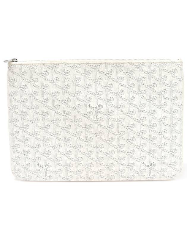 Goyard 고야드 APMSENAT2 MM 50 화이트 고야딘 캔버스 세나 MM 클러치