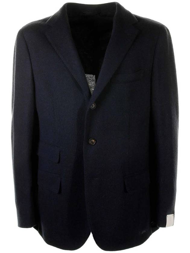 Eleventy Blue Alpaca Jacket