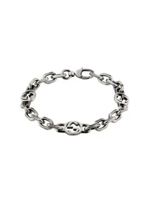 구찌 인터로킹 G 브레이슬릿 실버 Gucci Interlocking G Bracelet Silver