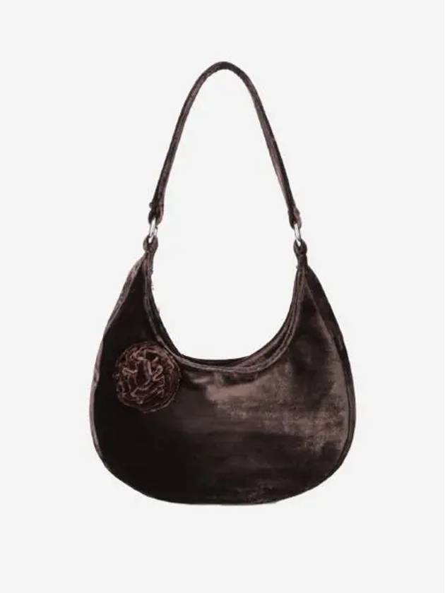 하이 에디트 백 벨벳 다크 브라운 Hai Edith Bag Velvet Brown