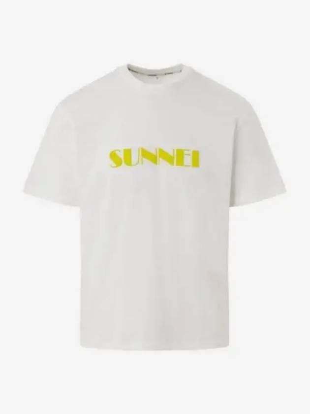 써네이 클래식 로고 티셔츠 화이트 Sunnei Classic Logo T Shirt White