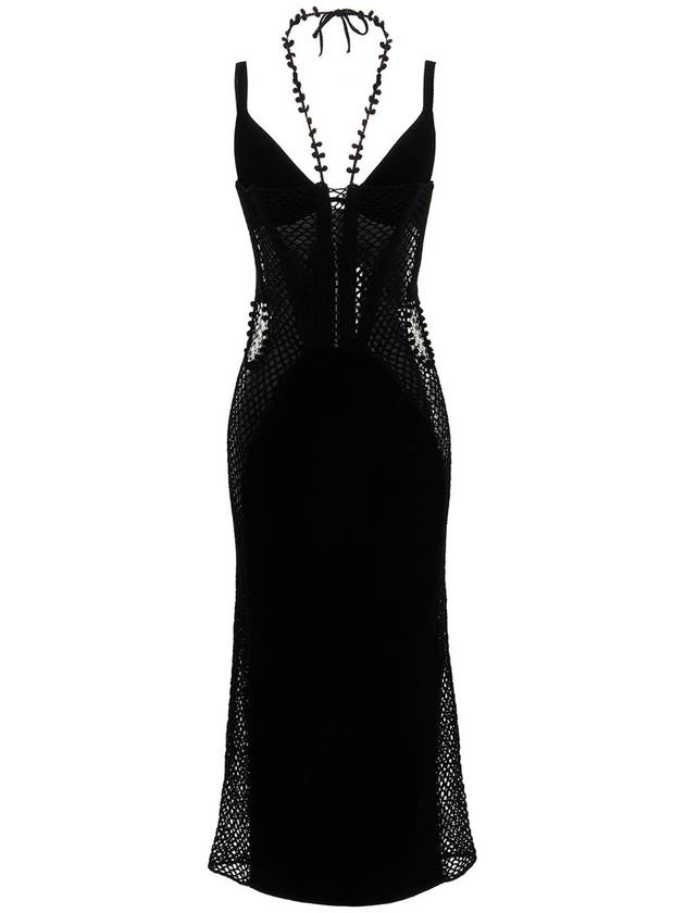 디온리 & 39 코랄 크로셰 드레스& 39 A7647R23BLACK