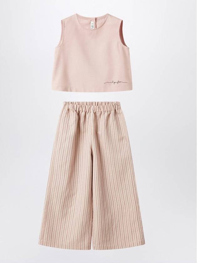 Blush Pink Striped Outfit