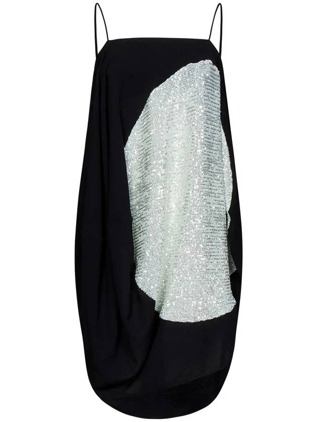 Nina Ricci 패널 스파게티 스트랩 미니 드레스 23PCRO026PL0341_U9000