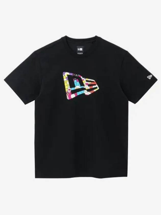 뉴에라 x 무라카미 다카시 플래그 티셔츠 블랙 New Era x Murakami Takashi Flag T Shirt Black
