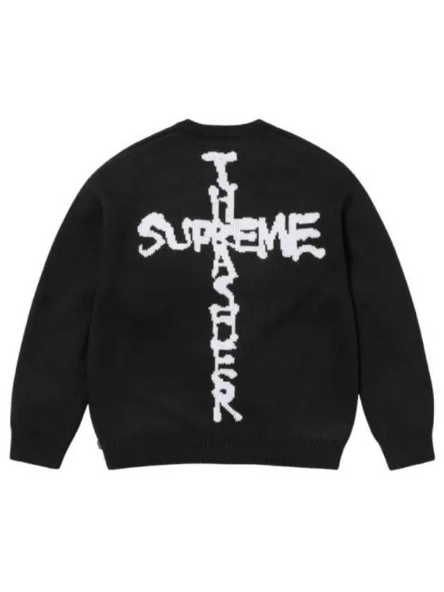 슈프림 x 트레셔 스웨터 블랙 24FW Supreme x Thrasher Sweater Black 24FW