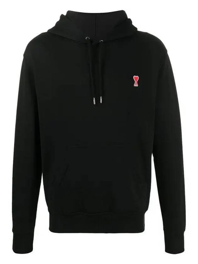 아미 스몰 하트 로고 후드 블랙