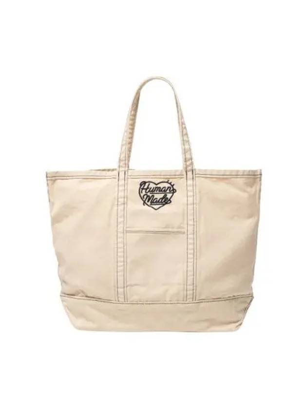 휴먼 메이드 가먼트 다이드 토트백 화이트 Human Made Garment Dyed Tote Bag White
