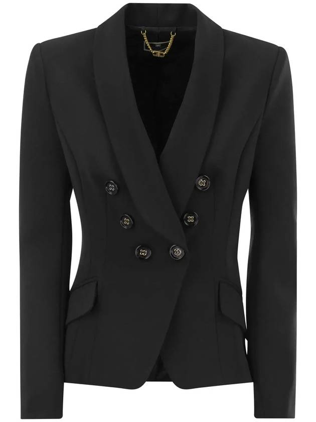 Elisabetta Franchi 더블 브레스티드 블레이저 GI07241E2_110
