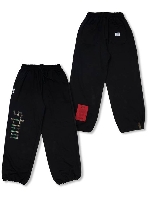 STIGMA Camouflage STGM Wide Jogger Pants Black