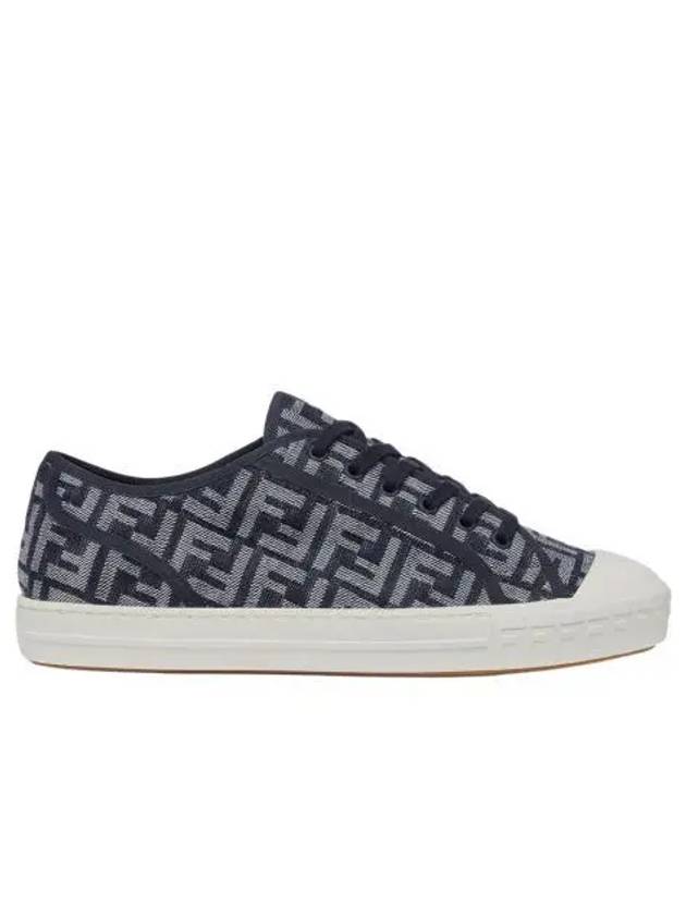 펜디 도미노 데님 로우탑 스니커즈 블루 Fendi Domino Denim Low Top Sneakers Blue