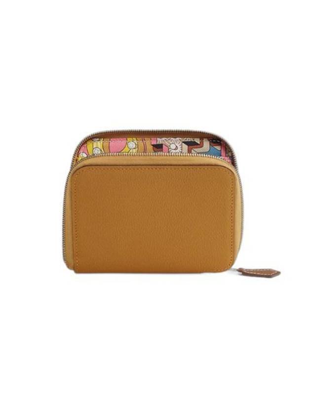 에르메스 실크인 컴팩트 반지갑 까라멜