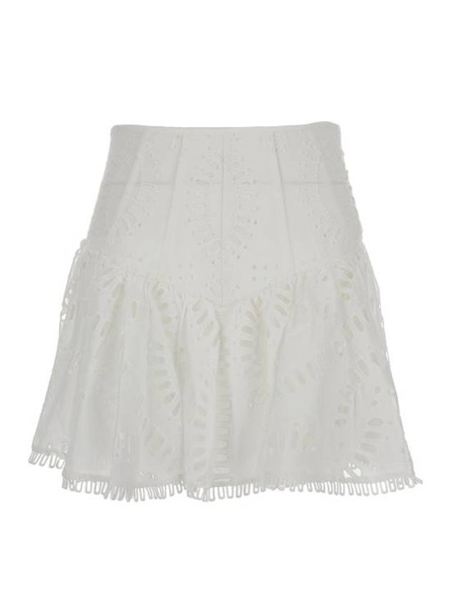 24SS 차로루이즈 미디 스커트 243400WHITE White