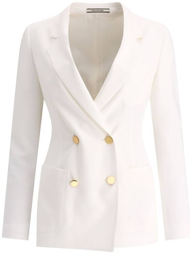 딸리아또레 나야데 블레이저 화이트