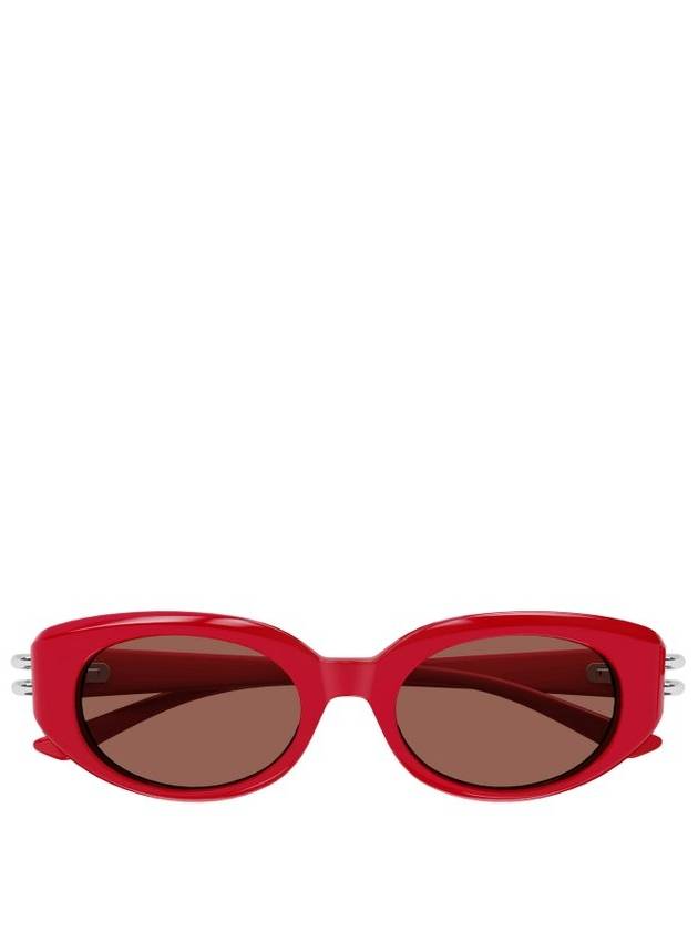 Alexander McQueen Eyewear 타원형 프레임 선글라스