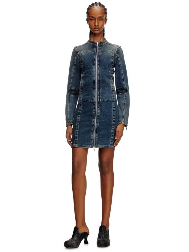 Diesel - Short dress in Rehab denim - Dresses - Woman - Blue