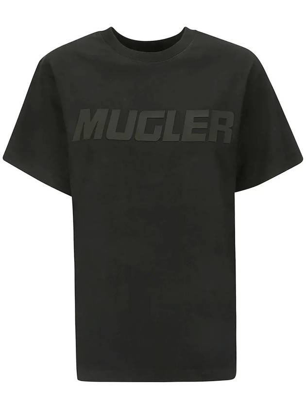 Mugler 로고 디테일 크루넥 티셔츠 24P3TS0099D284_1999