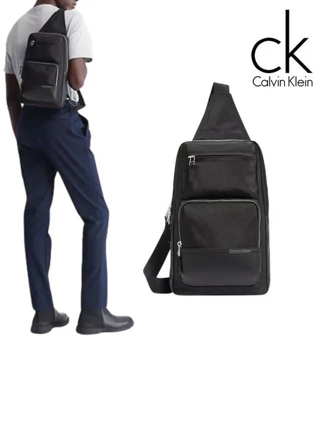 캘빈클라인 유틸리티 슬링 크로스백 가방 블랙