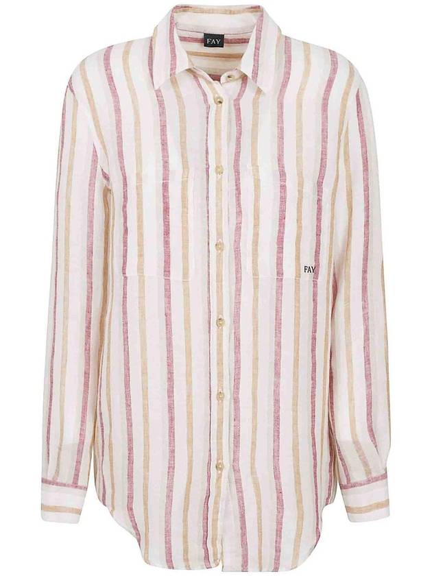 Fay Striped linen shirt