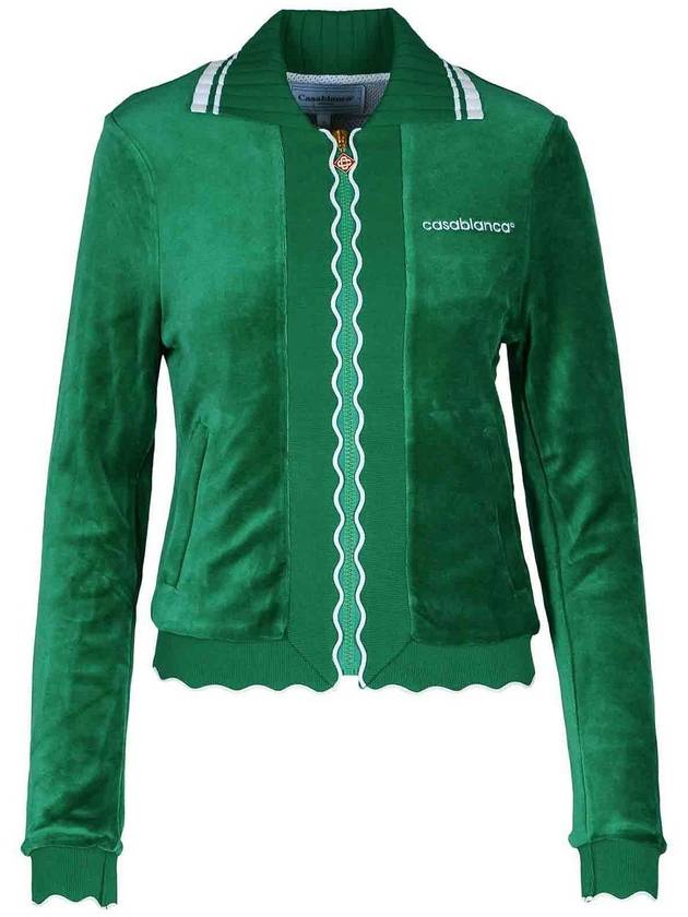 Casablanca Track Green Cotton Blend Sweatshirt