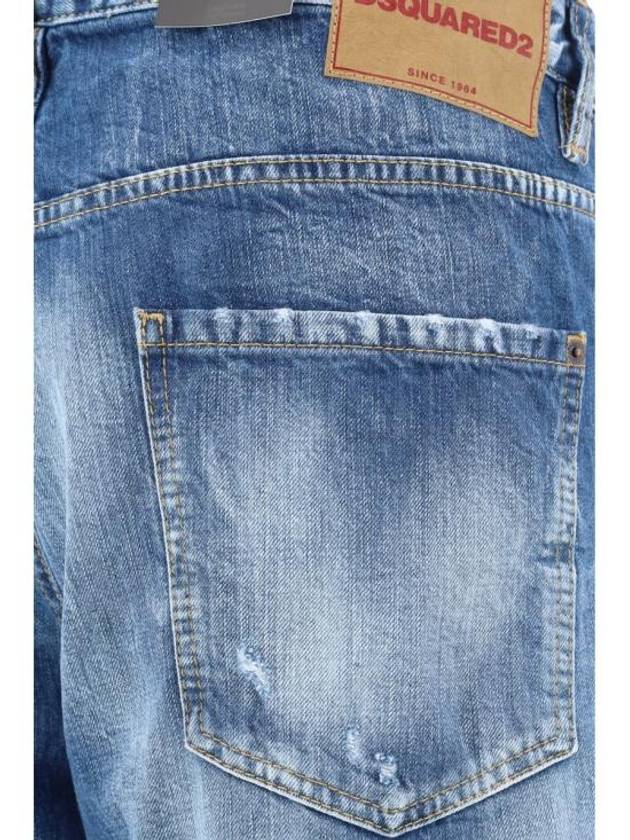 24FW 디스퀘어드2 데님 스트레이트 팬츠 S74LB1532S30309 470 NAVY BLUE