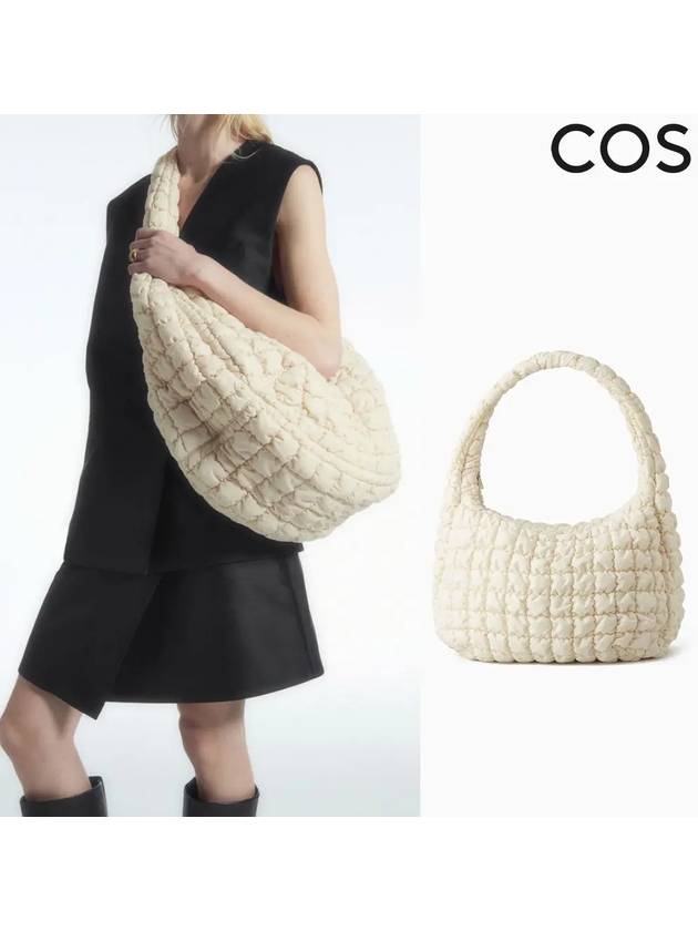 코스 구름백 신규 퀼티드 라지 퀼팅 숄더백 가방 베이지