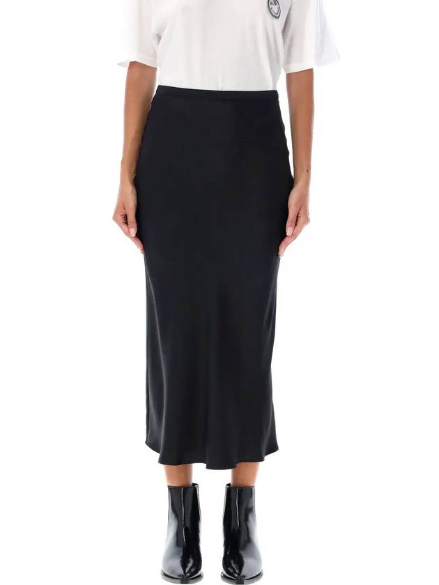 아니네 빙 바 플루티드 새틴 미디 스커트 A044001_000