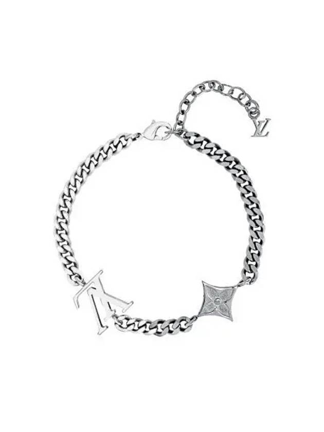 루이비통 LV 인스팅트 브레이슬릿 실버 Louis Vuitton LV Instinct Bracelet Silver