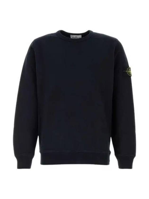 스톤 아일랜드 62420 가먼트 다이드 크루넥 스웨트셔츠 네이비 블루 24FW Stone Island 62420 Garment Dyed Crewneck Sweatshirt Navy Blue 24FW