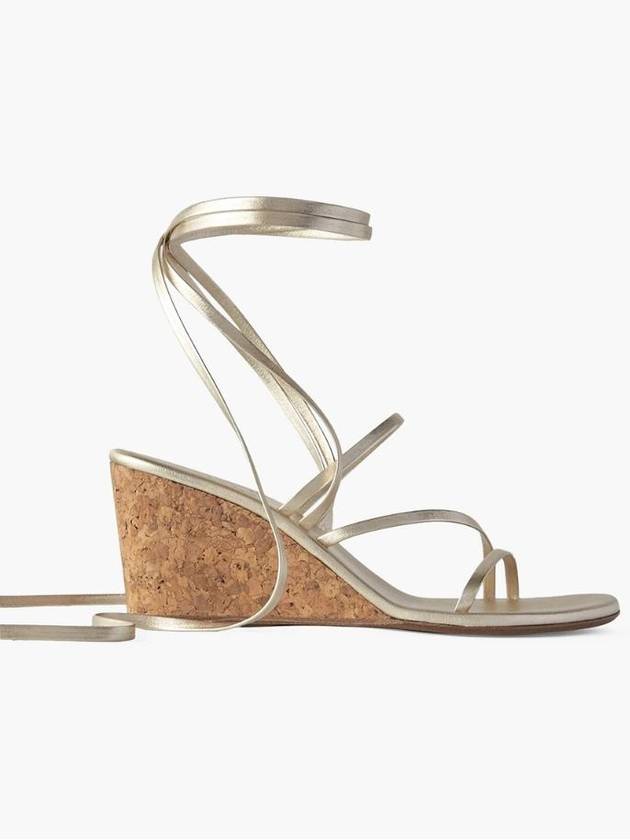 NB07 앤시언트 그릭 샌들 여성 샌들 Lithi metallic leather wedge sandals
