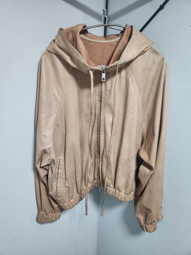 GIORGIO BRATO 조르지오 브라토 age leather overhood jacket