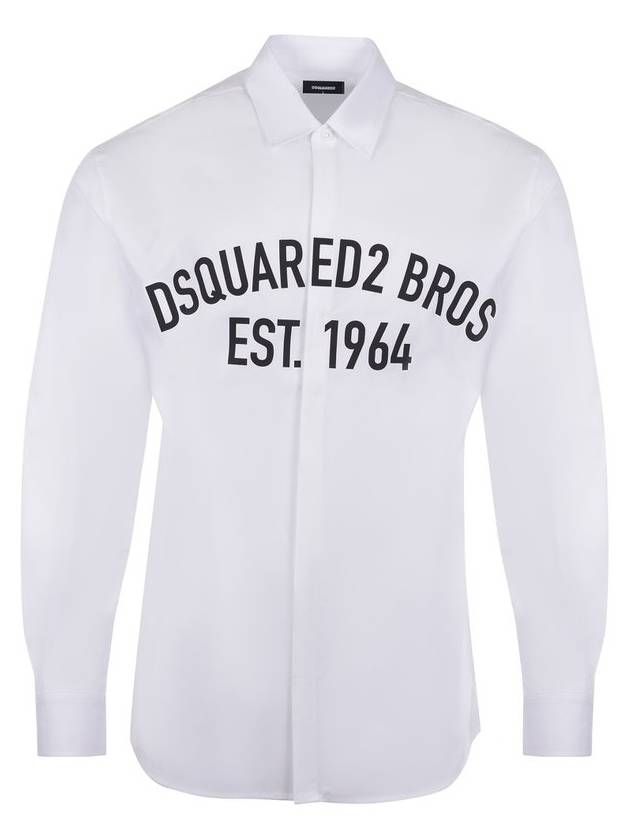 Dsquared2 로고 프린트 셔츠