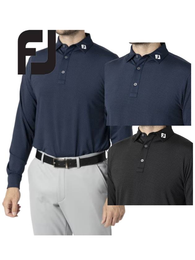 풋조이 footjoy 남성 긴팔 폴로 티셔츠 작은 큰 S 2XL