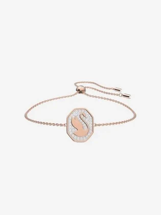 W 스와로브스키 시그넘 브레이슬릿 화이트 로즈 골드 플래팅 W Swarovski Signum Bracelet White Rose Gold Plated