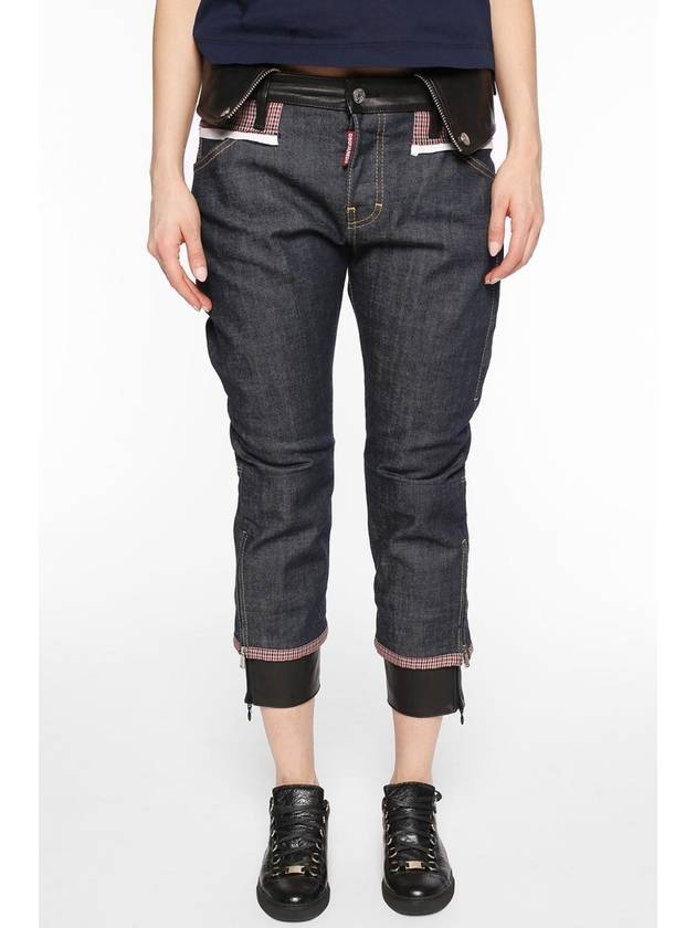 DSQUARED2 컬렉션피스 LEATHER INSERTS JEANS