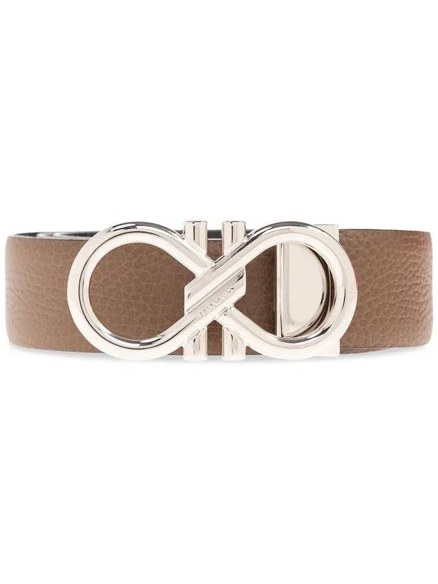 Salvatore Ferragamo 간치니 리버서블 벨트 670309DOUBLEADJUS770941_BROWNSUGAR