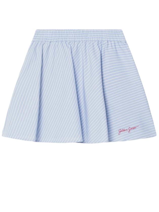 골든구스 스트라이프 코튼 스커트 블루