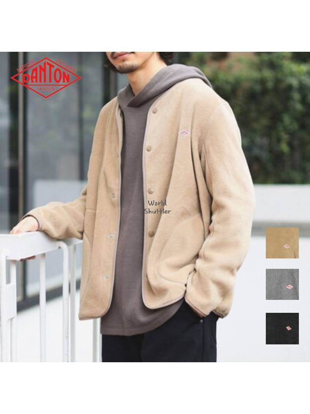 23FW 단톤 남자 플리스자켓 노카라 후리스 커버올
