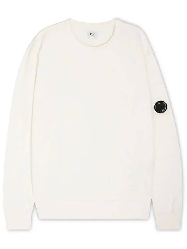 CP컴퍼니 남성 렌즈 와펜 라이트플리스 맨투맨 화이트