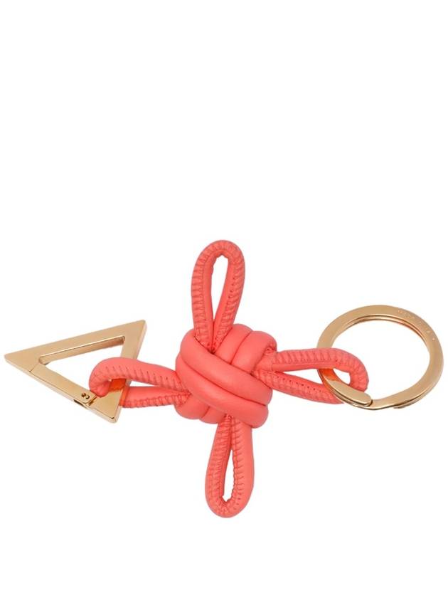 보테가베네타 트라이앵글 나파 키홀더 크러쉬드 베리